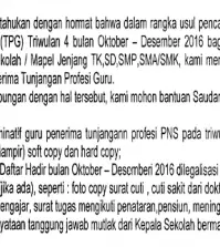 berkas sertifikasi guru triwulan 4