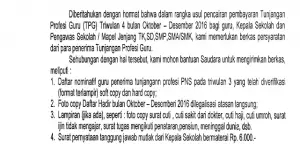 berkas sertifikasi guru triwulan 4