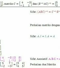 contoh soal matriks dan pembahasan