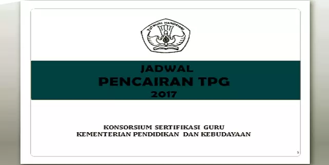 PENCAIRAN TERBARU TPG TAHUN 2017 TRIWULAN I, II, III DAN IV